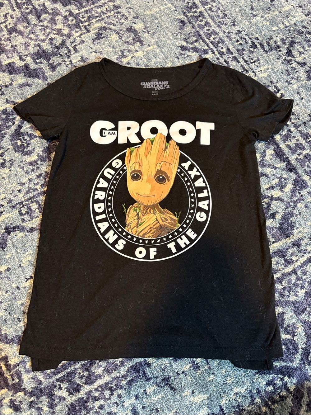 Marvel Black 'I Am Groot' Girls Short Sleeve Tee